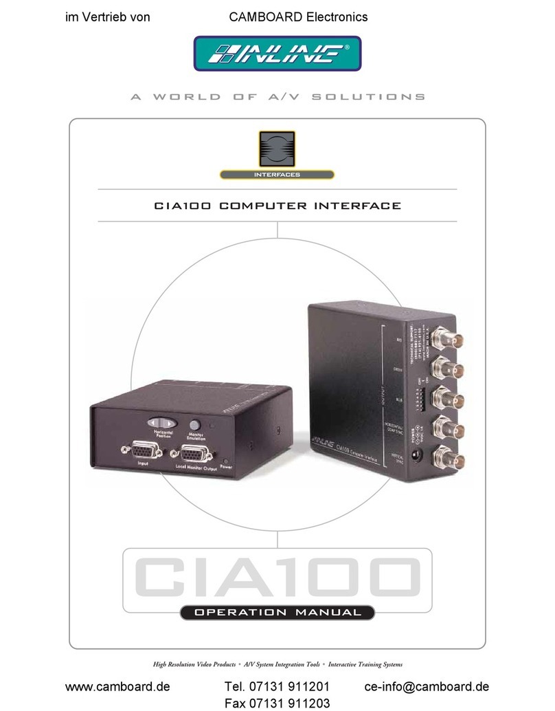 Inline CIA100 Operation manual