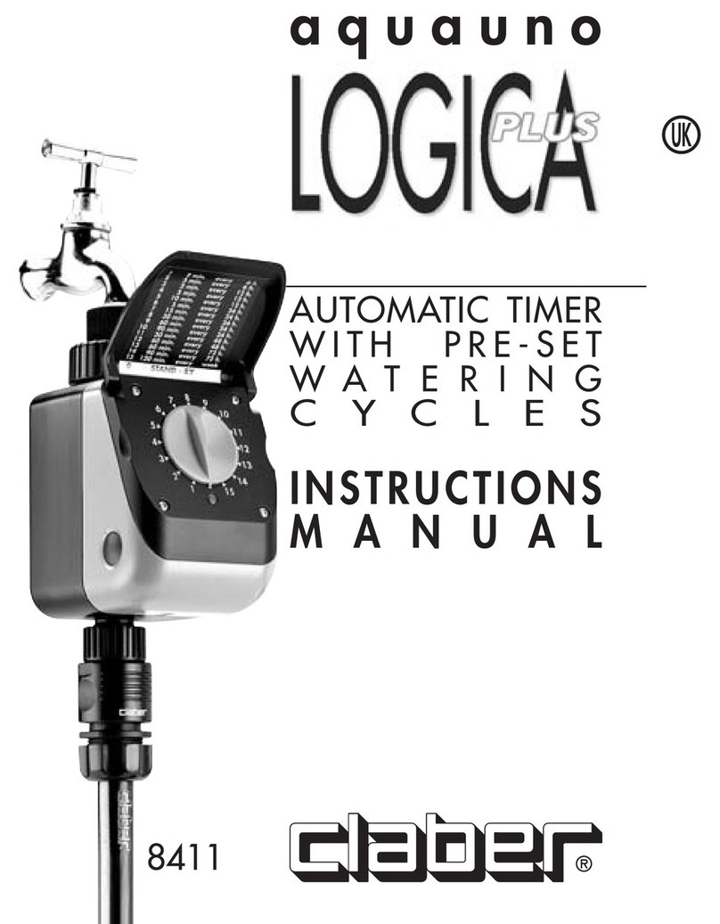 claber aquauno LOGICA PLUS User manual