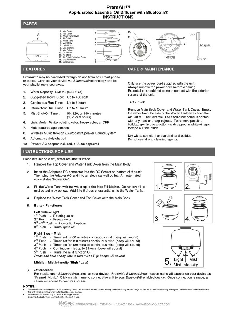 AromaSource PremAir instructions