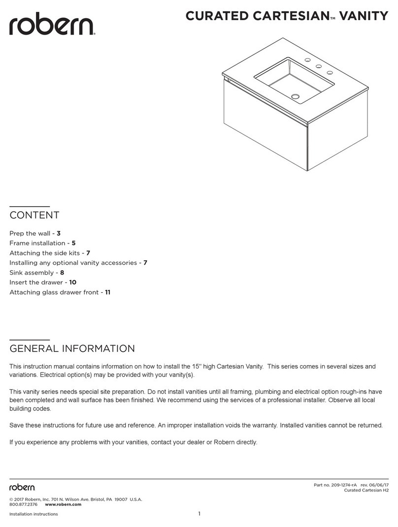 Robern CURATED CARTESIAN VANITY manual