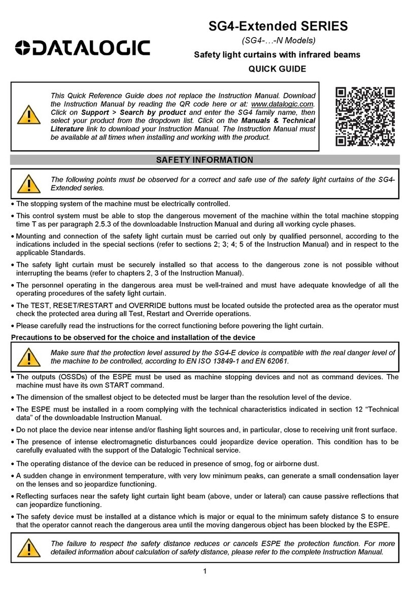 Datalogic SG4-Extended Series quick guide