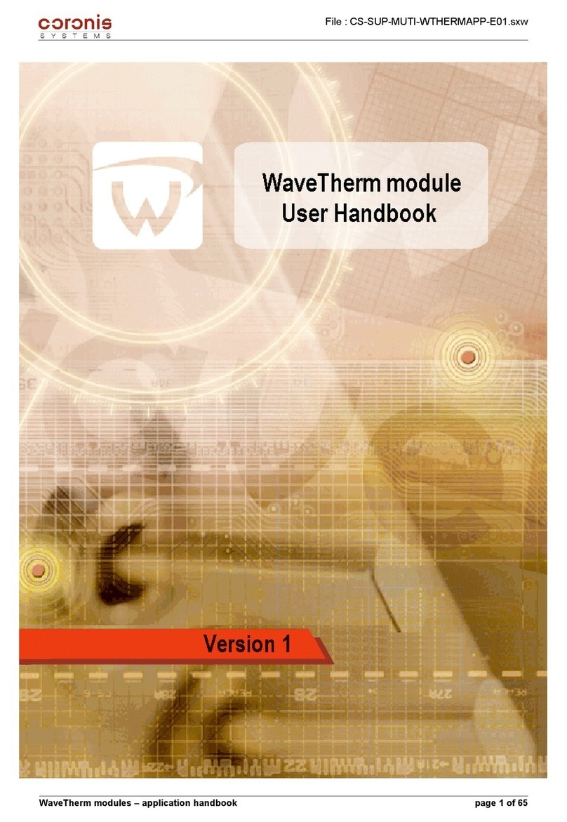 Coronis WaveTherm DALLAS User handbook