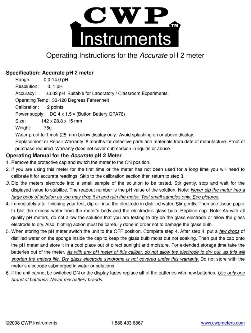 CWP Accurate pH 2 User manual