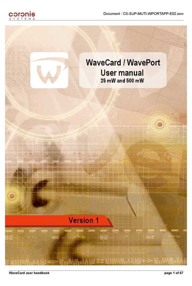 Coronis WaveCard 25mW user manual