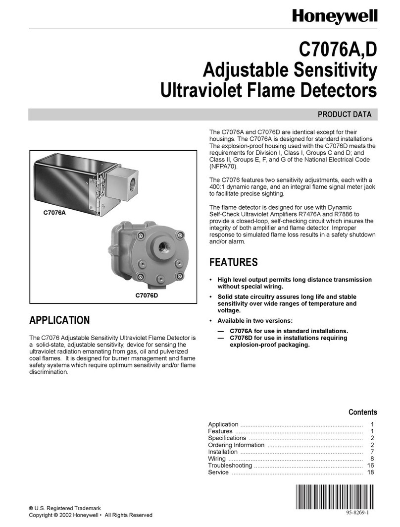 Honeywell C7076D Operation manual