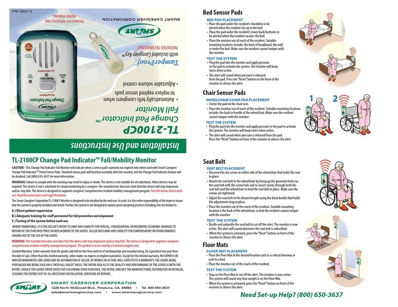 SMART TL-2100CP Change Pad Indicator Installation and use instructions