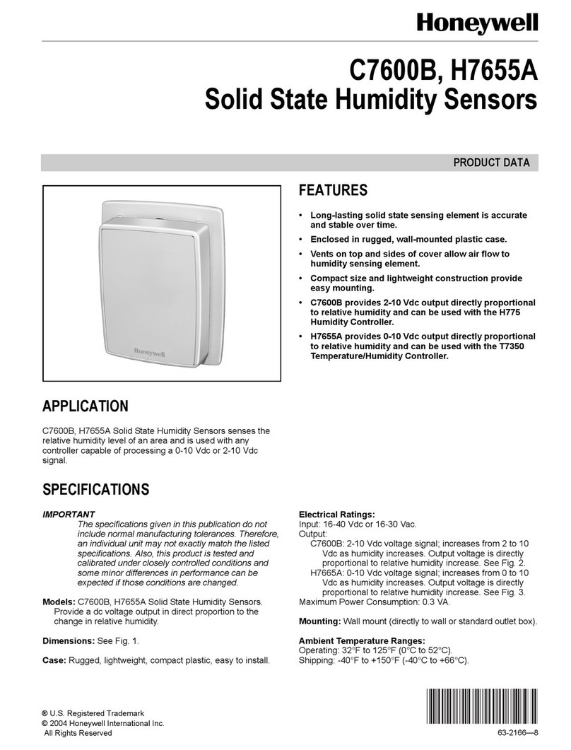 Honeywell C7600B Operation manual