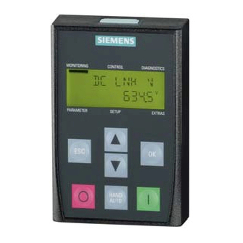 Siemens SINAMICS BOP-2 User manual