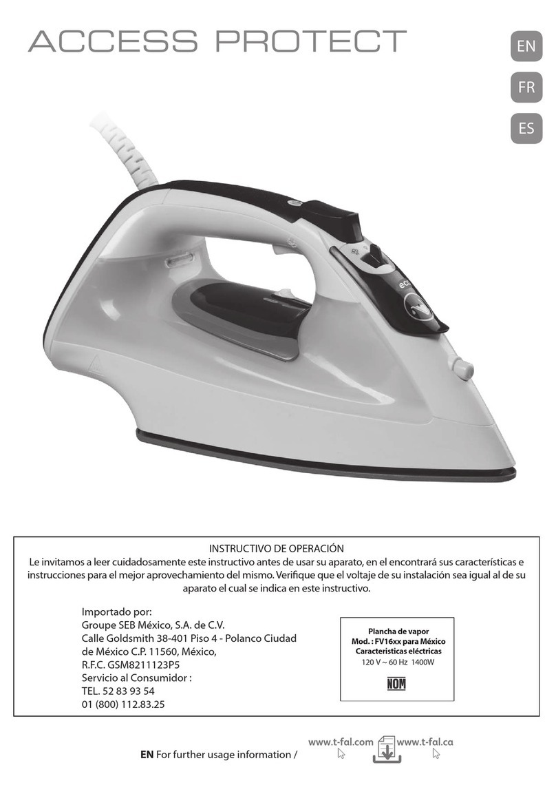 TEFAL FV1610 manual