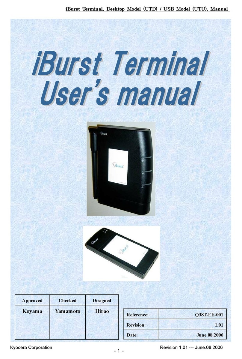 Kyocera iBurst UTD user manual