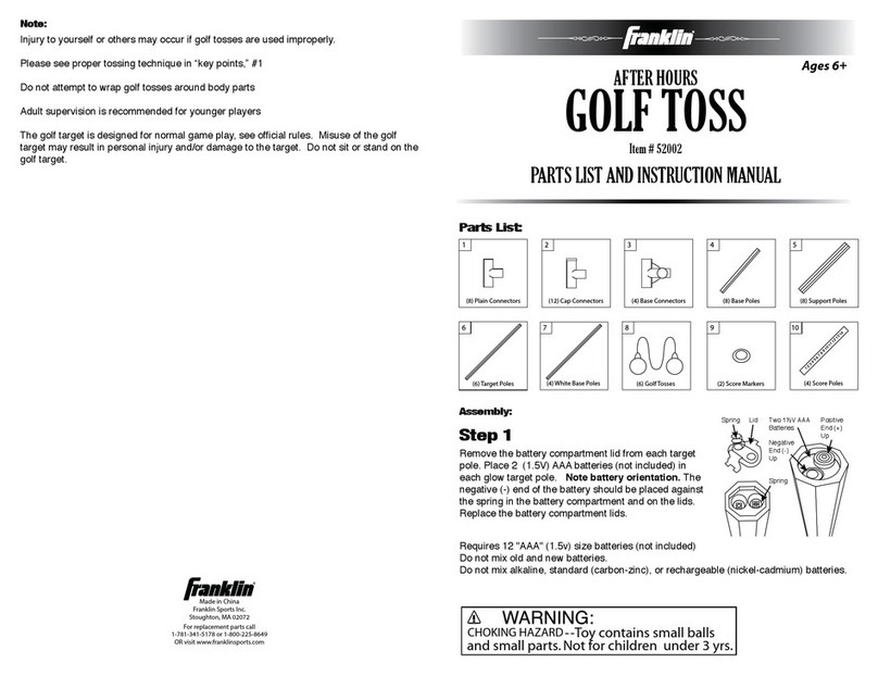 Franklin After Hours Golf Toss User manual
