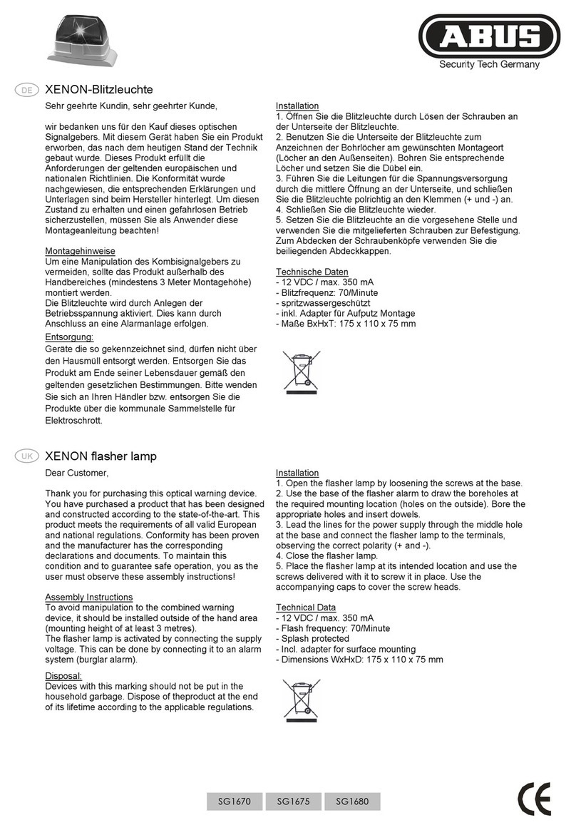 Abus SG1670 Assembly instructions