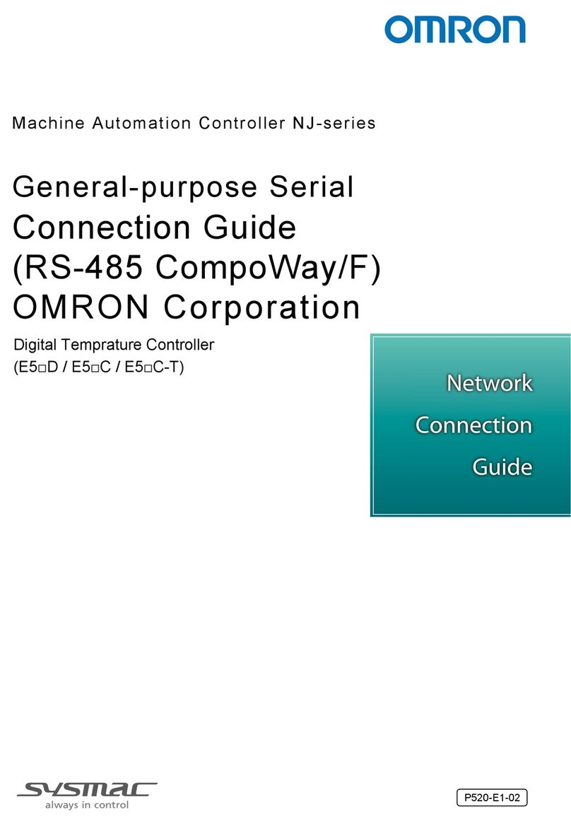 Omron E5*D series Instruction Manual