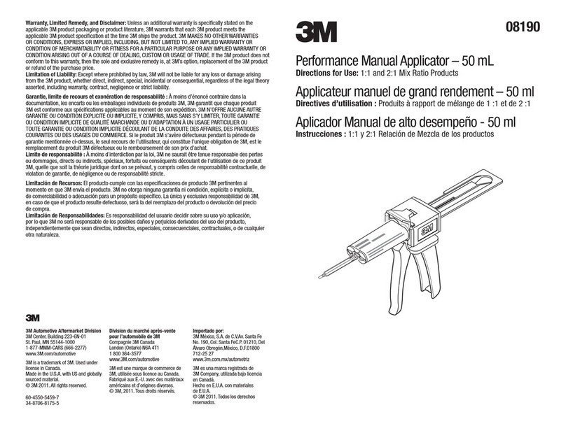 3M 08190 Manual