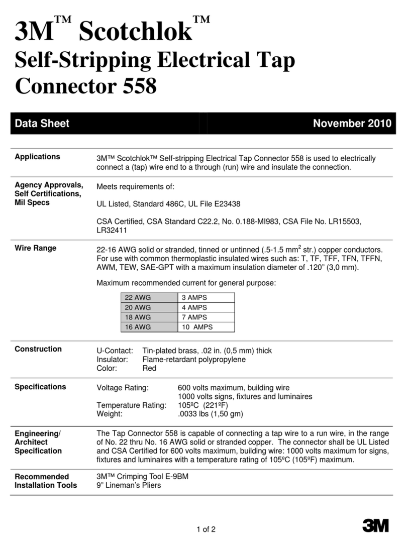3M Scotchlok Tap Connector 558 User manual