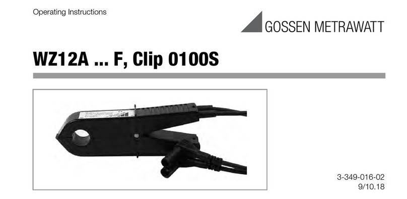 Gossen MetraWatt WZ12A User manual
