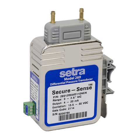 Setra Systems 269 User manual