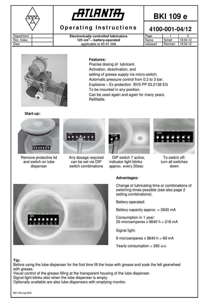 Atlanta BKI 109 e User manual