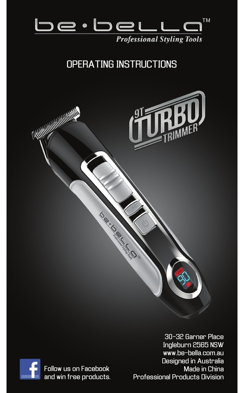Be-Bella 9T Turbo operating instructions
