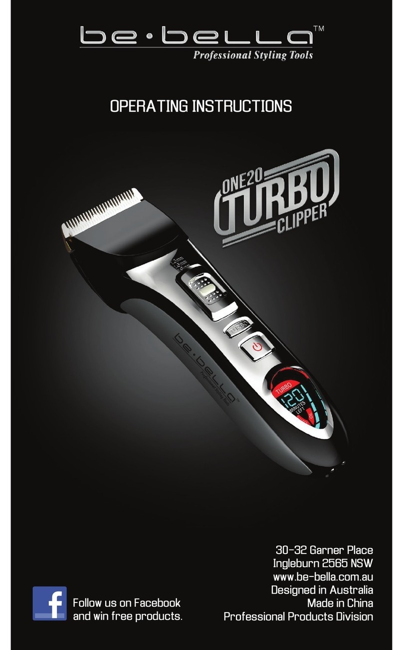 Be-Bella One 20 Turbo operating instructions