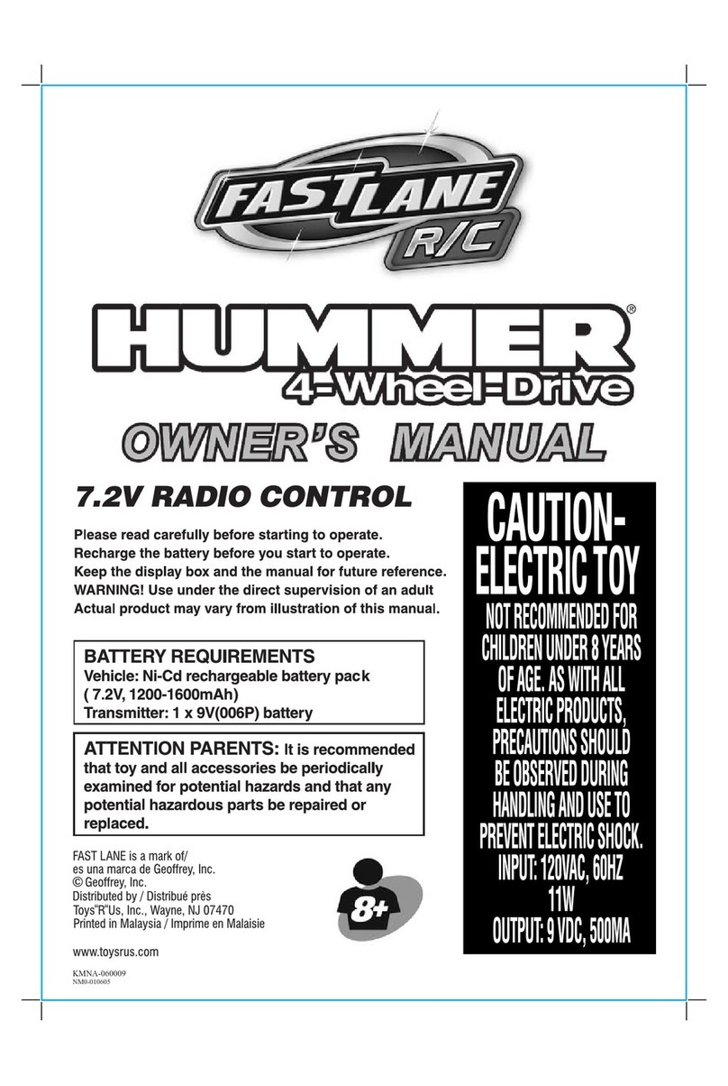 Fast Lane HUMMER owner's manual