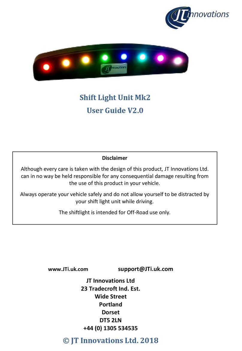 JT Innovations Shift Light Mk2 user guide