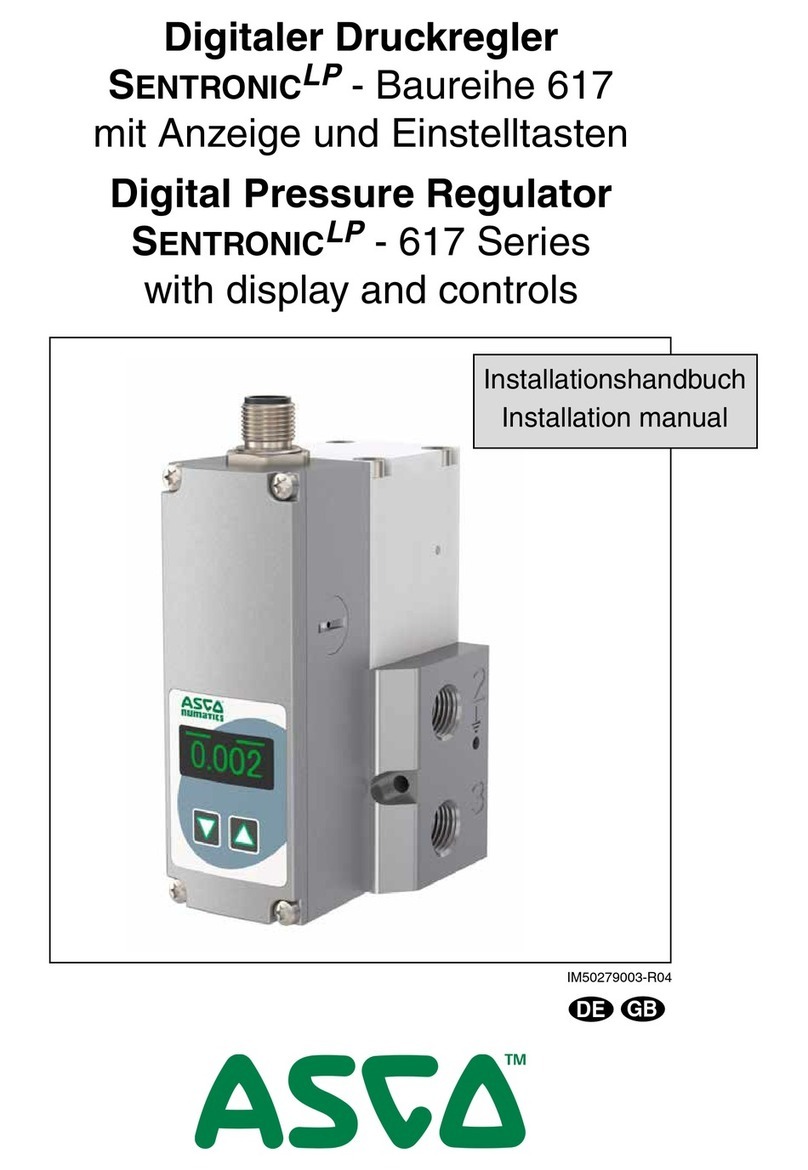 ASCO Numatic Sentronic LP 617 Series installation manual