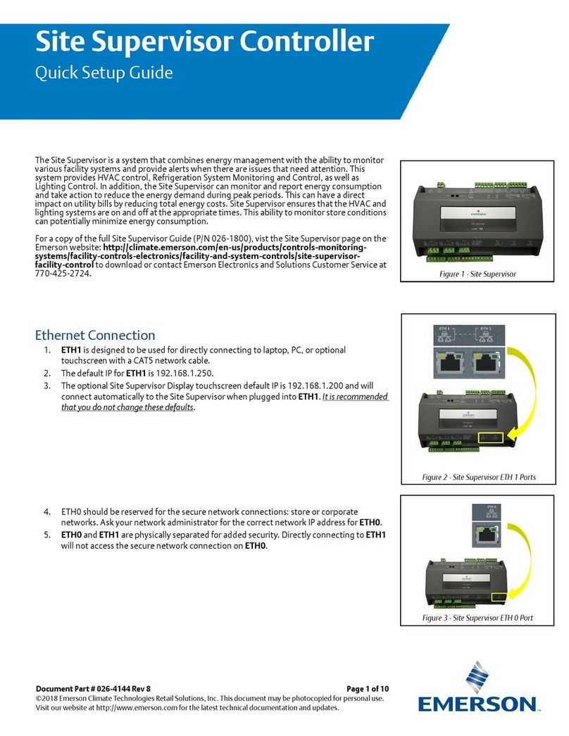 Emerson Site Supervisor User manual