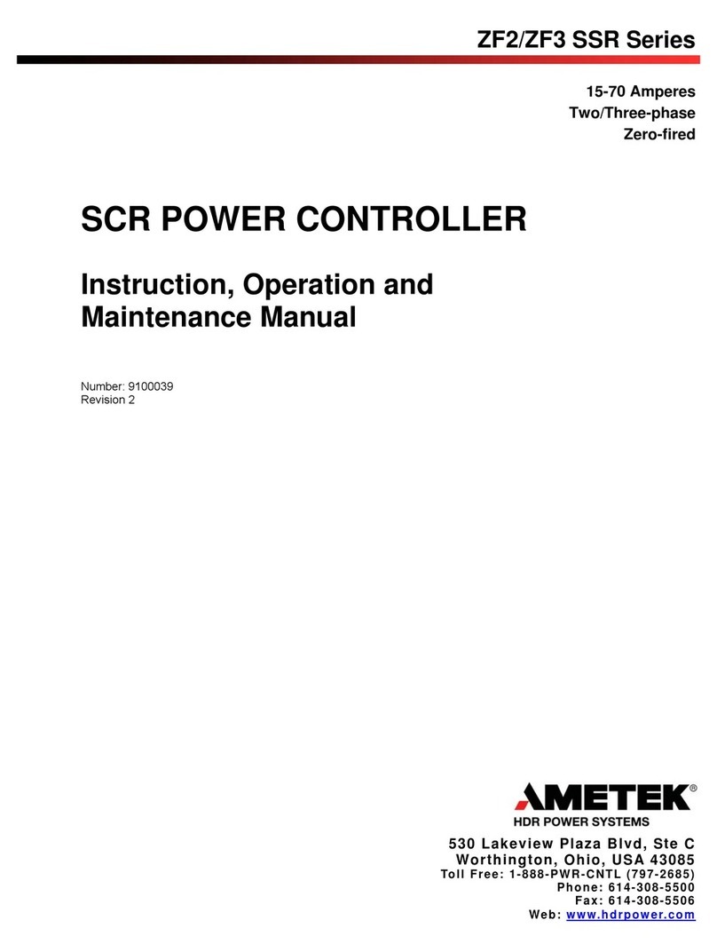 Ametek ZF2 Series Instruction, Operation and Maintenance Manual
