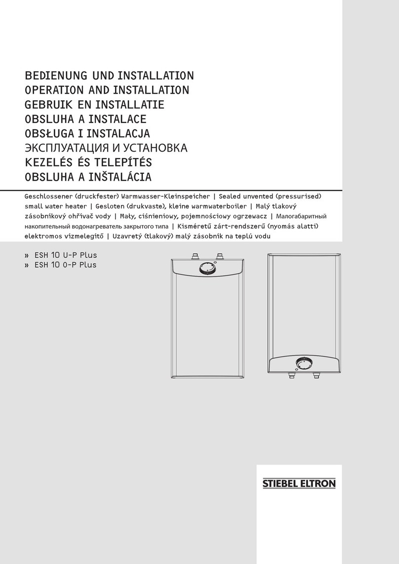 STIEBEL ELTRON ESH 10 U-P Plus Instruction Manual STIEBEL ELTRON ESH 10 U-P Plus Instruction Manual