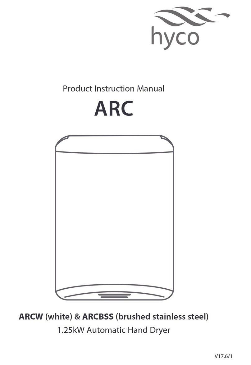 Hyco ARC ARCW Specification sheet