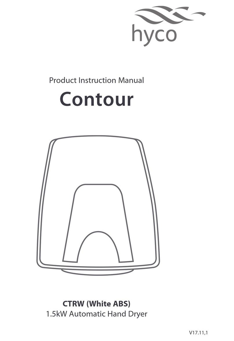 Hyco Contour CTRW Product instruction manual