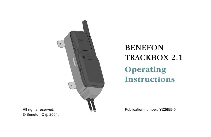 Benefon TRACKBOX 2.1 operating instructions