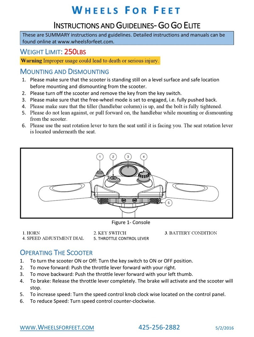 WHEELS FOR FEET GO GO ELITE INSTRUCTIONS AND GUIDELINES