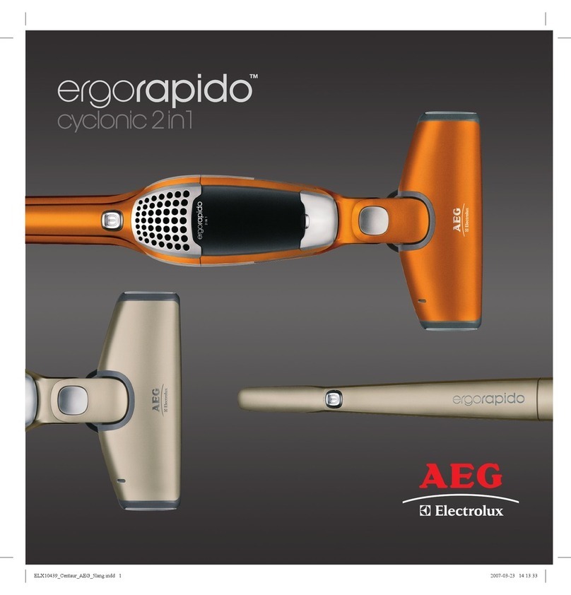 AEG Electrolux Ergorapido Cyclonic 2 in 1 User manual AEG Electrolux Ergorapido Cyclonic 2 in 1 User manual