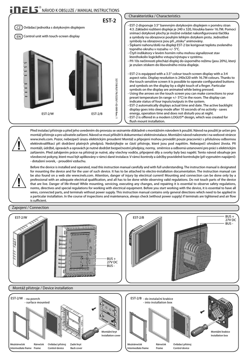 iNels EST-2 Series Manual instructions