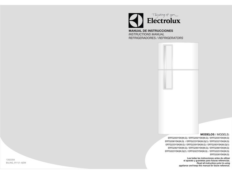 Electrolux ERTG203YSKW instruction manual