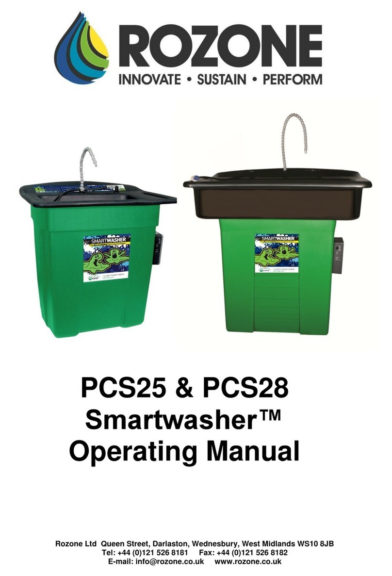 Rozone PCS25 Smartwasher operating manual