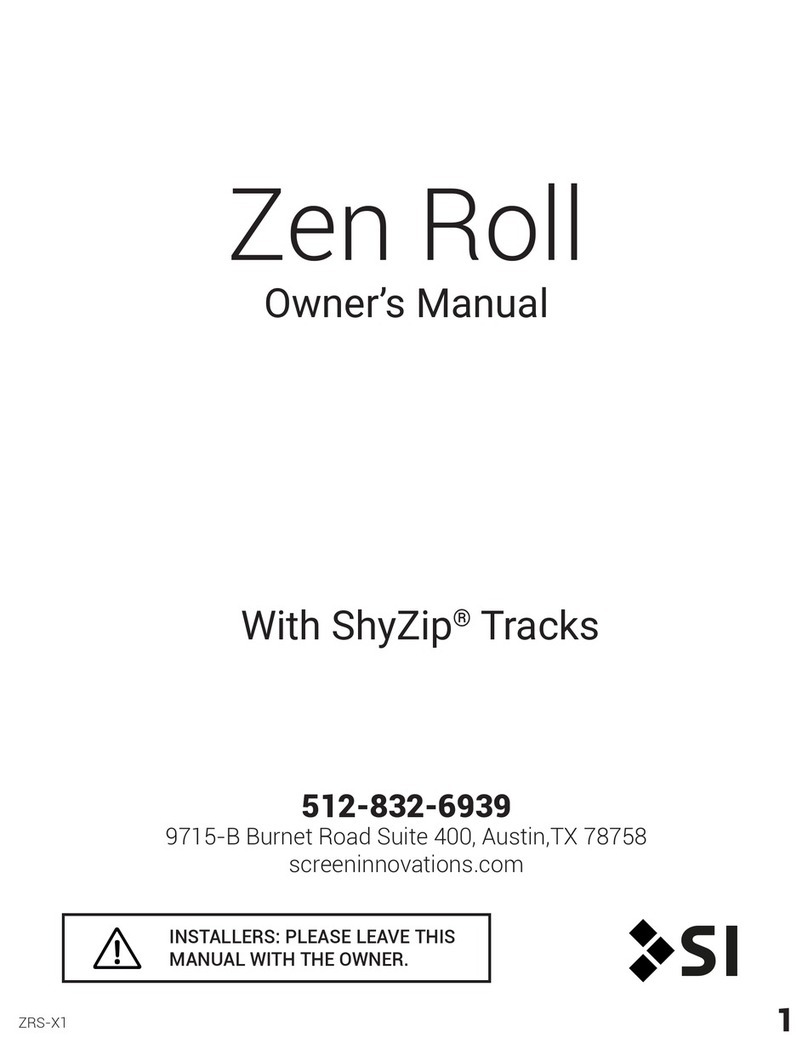 Screen Innovations Zen Roll owner's manual
