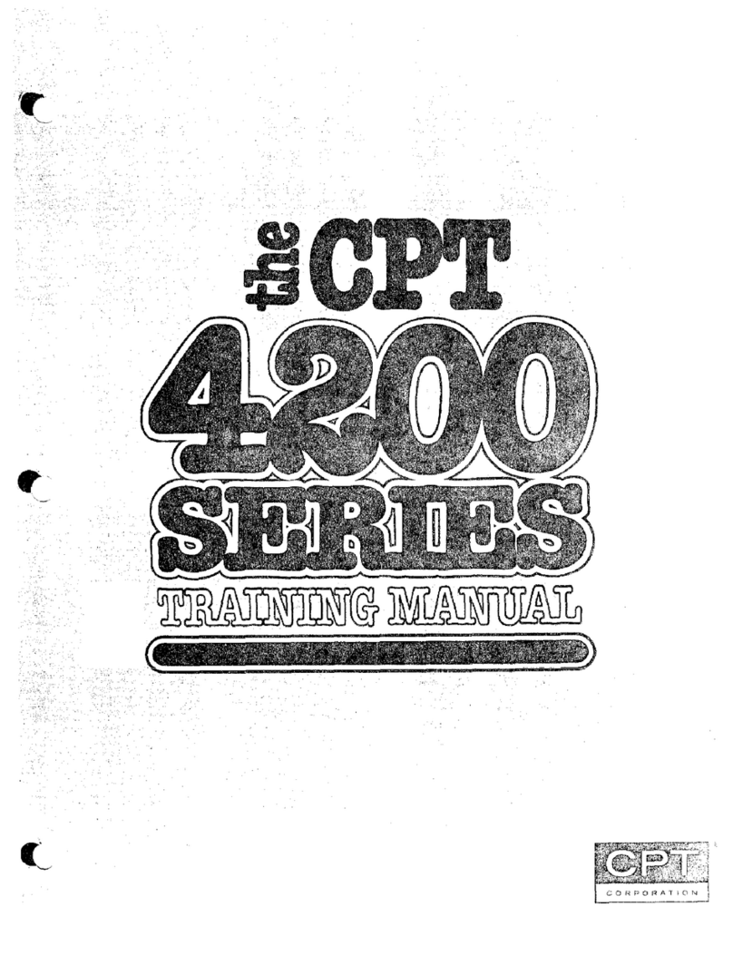 CPT 4200 Series Training manual