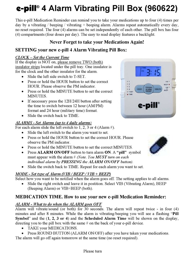E-Pill 960622 User manual E-Pill 960622 User manual