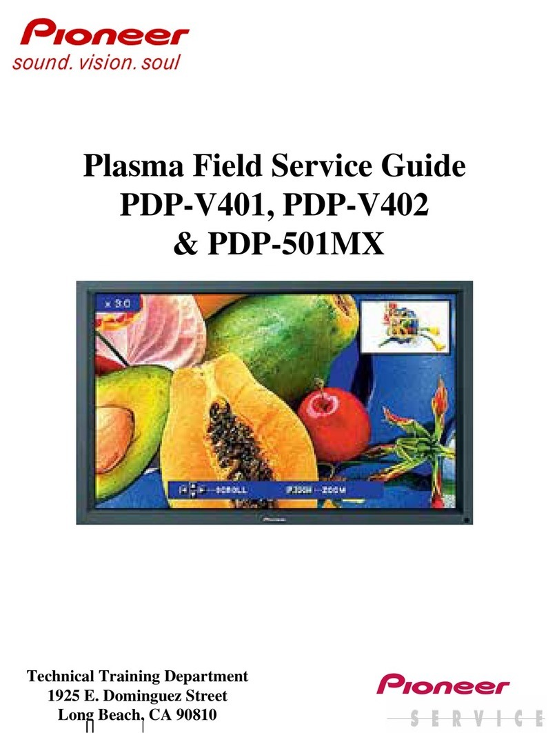 Pioneer PDP-V401 Field Service Guide