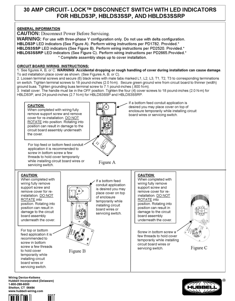 Hubbel CIRCUIT- LOCK HBLDS3SSP General information