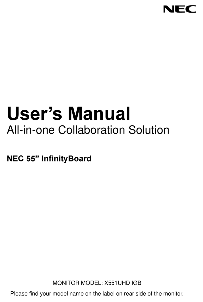 NEC MultiSync X551UHD IGB User manual