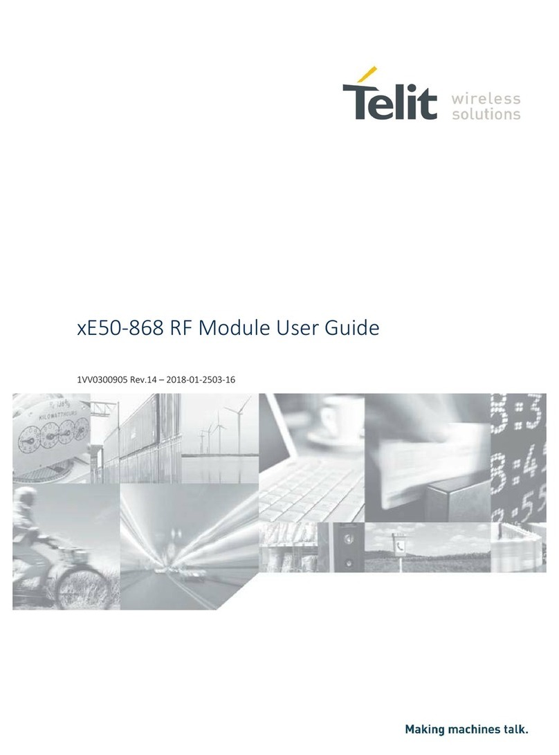 Telit Wireless Solutions xE50-868 series user guide