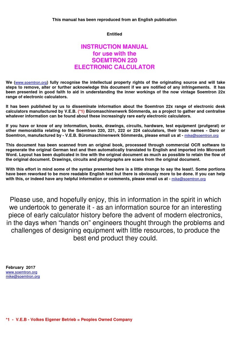 SOEMTRON 220 instruction manual