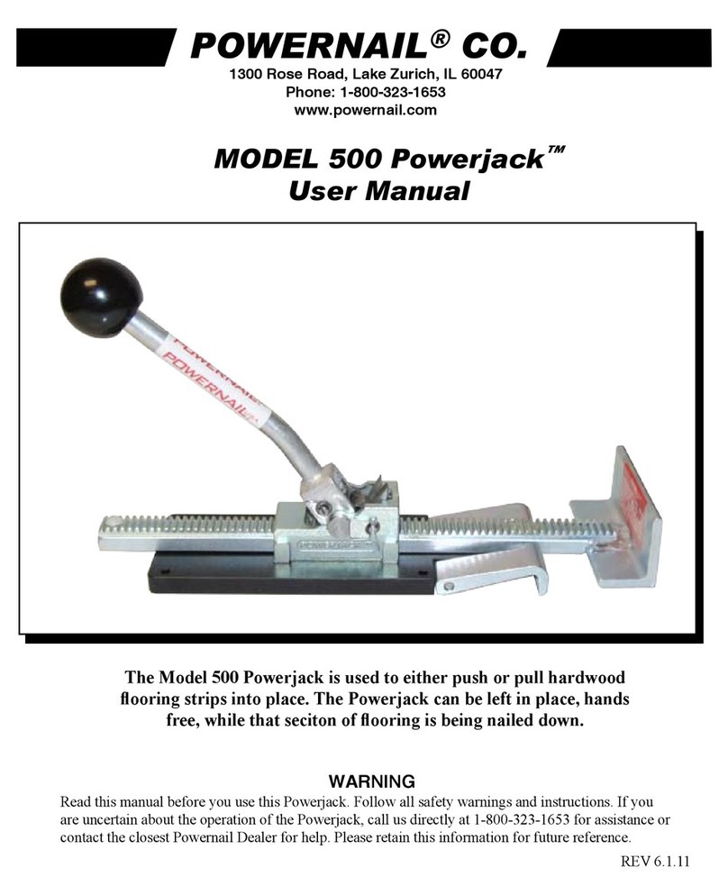 Powernail Powerjack 500 user manual