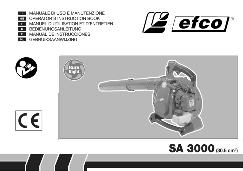 Efco SA 3000 Operators instruction book Efco SA 3000 Operators instruction book