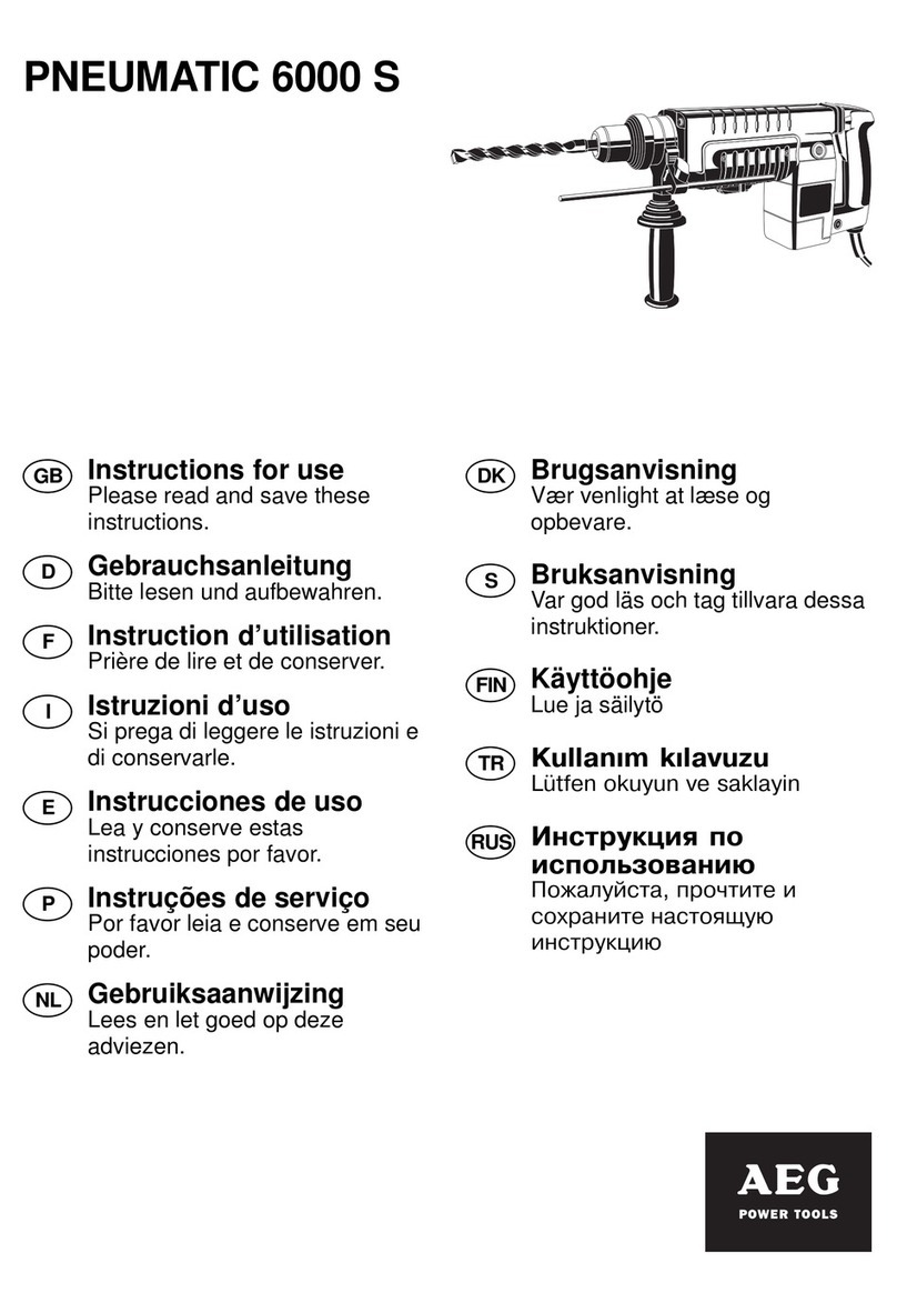 AEG PNEUMATIC 6000 S User manual