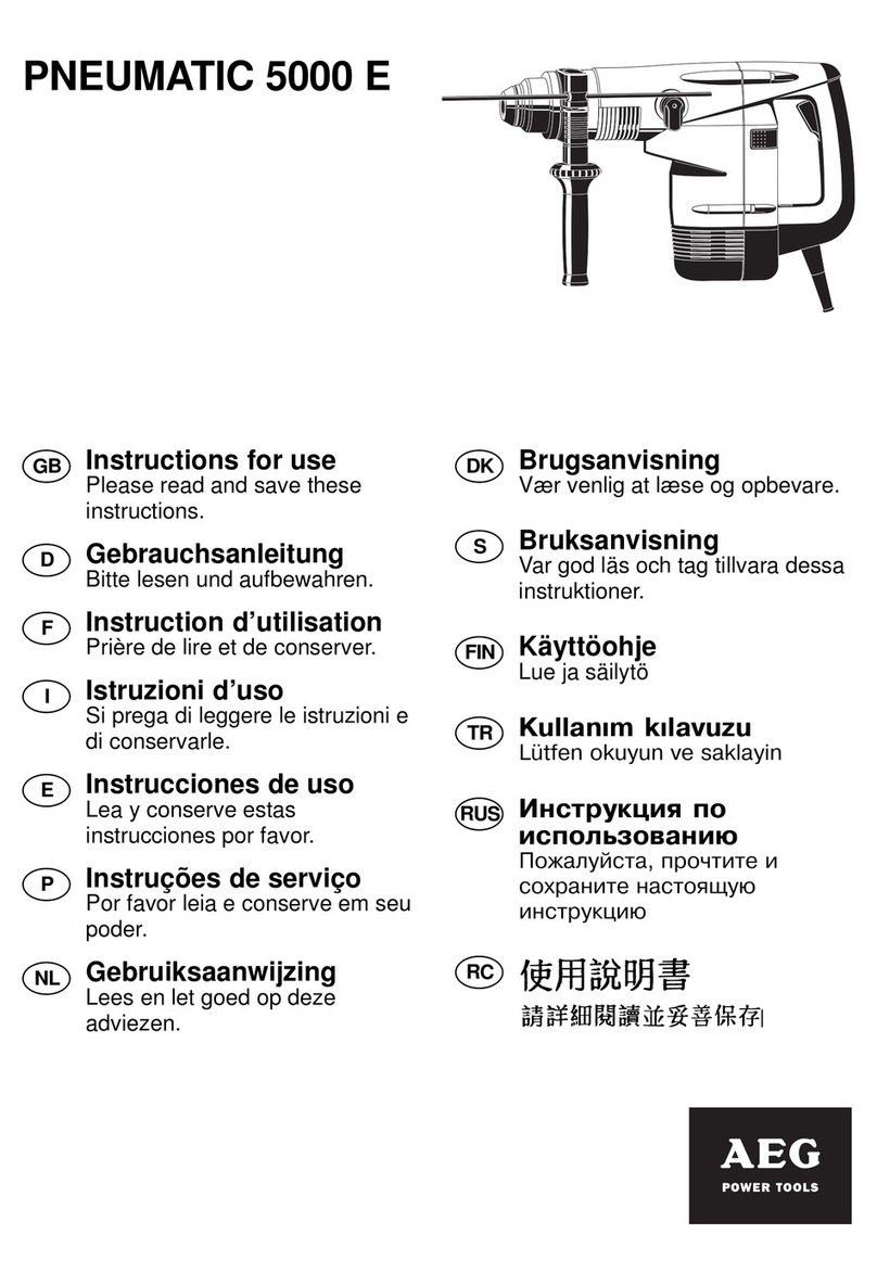 AEG PNEUMATIC 5000 E User manual